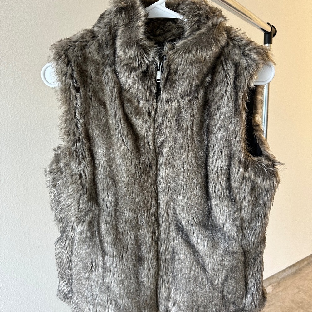 Banana Republic Faux Fur Vest